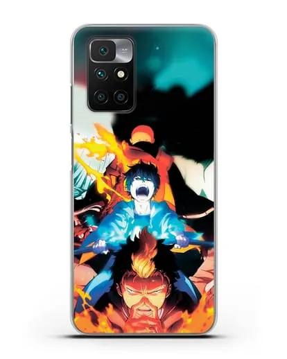 Чехол аниме Синий экзорцист - Рин экзорцист силиконовый для Xiaomi Redmi 10