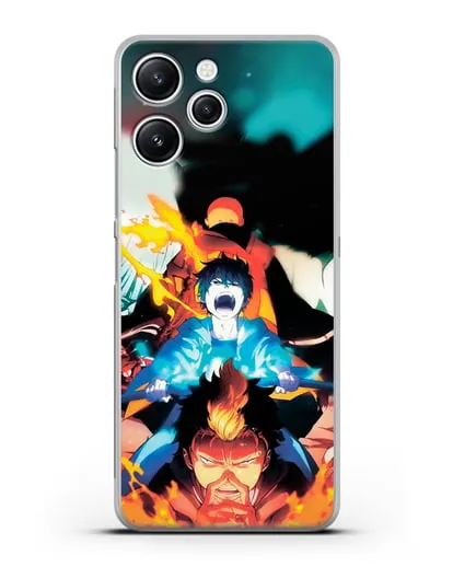 Чехол аниме Синий экзорцист - Рин экзорцист силиконовый для Xiaomi Redmi 12