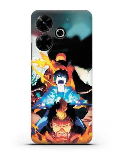 Чехол аниме Синий экзорцист - Рин экзорцист силиконовый для Xiaomi Redmi 13