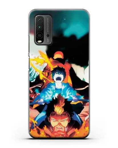 Чехол аниме Синий экзорцист - Рин экзорцист силиконовый для Xiaomi Redmi 9T