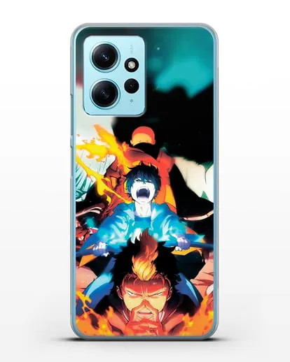 Чехол аниме Синий экзорцист - Рин экзорцист силиконовый для Xiaomi Redmi Note 12 4G