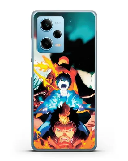 Чехол аниме Синий экзорцист - Рин экзорцист силиконовый для Xiaomi Redmi Note 12 Pro 5G