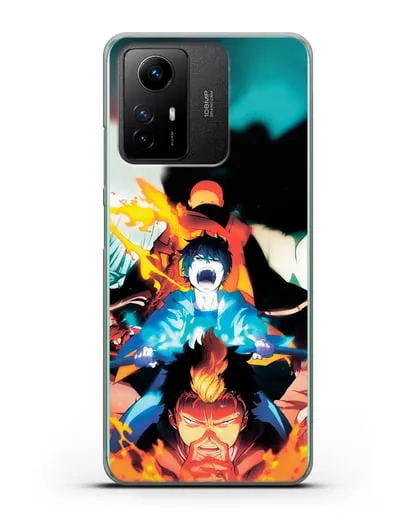 Чехол аниме Синий экзорцист - Рин экзорцист силиконовый для Xiaomi Redmi Note 12S