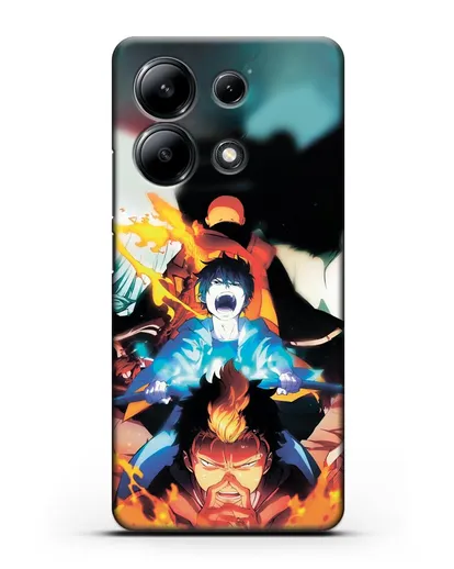 Чехол аниме Синий экзорцист - Рин экзорцист силиконовый для Xiaomi Redmi Note 13 4G