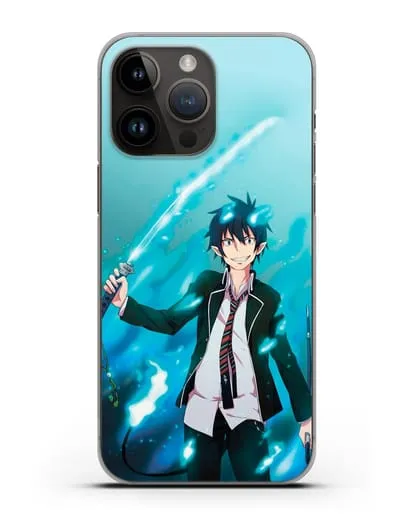 Чехол аниме Синий экзорцист - Рин силиконовый для iPhone 14 Pro Max