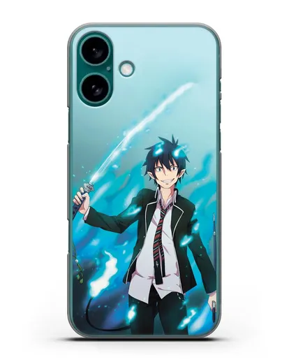 Чехол аниме Синий экзорцист - Рин силиконовый для iPhone 16 Plus