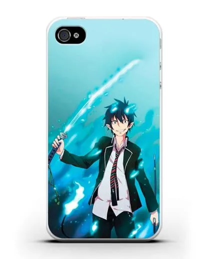 Чехол аниме Синий экзорцист - Рин силиконовый для iPhone 4/4s