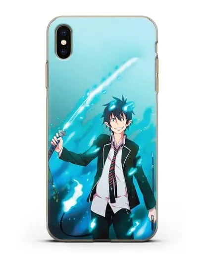 Чехол аниме Синий экзорцист - Рин силиконовый для iPhone XS Max
