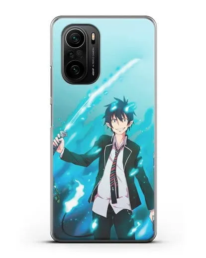 Чехол аниме Синий экзорцист - Рин силиконовый для Xiaomi Poco F3