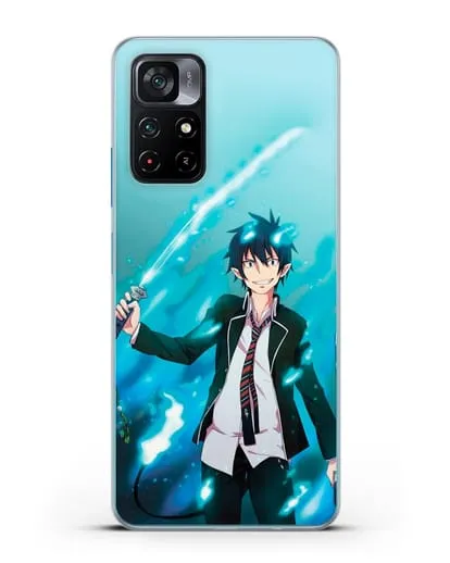 Чехол аниме Синий экзорцист - Рин силиконовый для Xiaomi Poco M4 Pro 5G