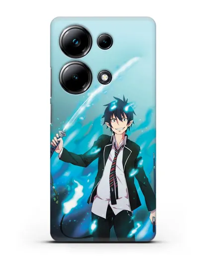 Чехол аниме Синий экзорцист - Рин силиконовый для Xiaomi Poco M6 Pro