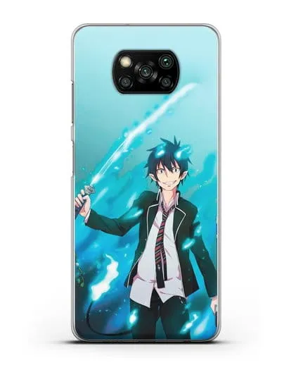 Чехол аниме Синий экзорцист - Рин силиконовый для Xiaomi Poco X3