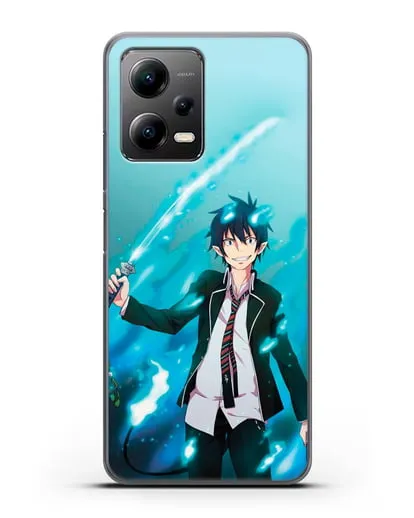 Чехол аниме Синий экзорцист - Рин силиконовый для Xiaomi Poco X5