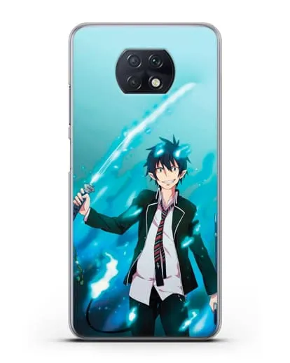 Чехол аниме Синий экзорцист - Рин силиконовый для Xiaomi Redmi Note 9T