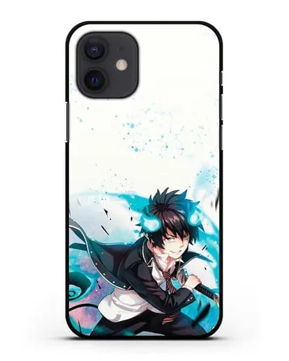 Чехол аниме Синий экзорцист - Рин с катаной силиконовый для iPhone 12