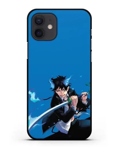 Чехол аниме Синий экзорцист - Рин демон силиконовый для iPhone 12