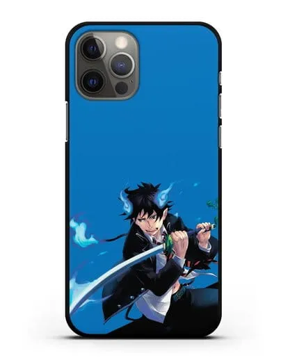 Чехол аниме Синий экзорцист - Рин демон силиконовый для iPhone 12 Pro