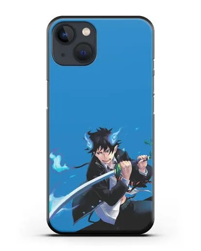 Чехол аниме Синий экзорцист - Рин демон силиконовый для iPhone 13 Mini