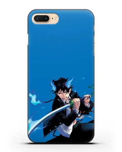 Чехол аниме Синий экзорцист - Рин демон силиконовый для iPhone 7 Plus