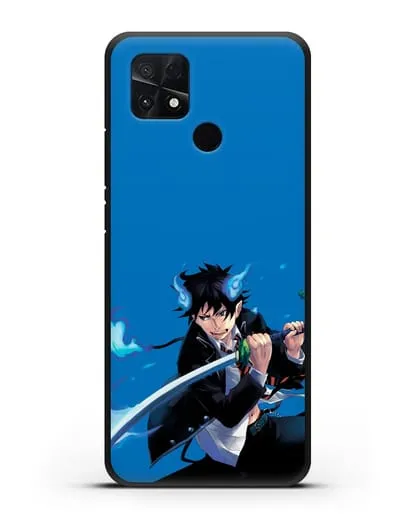 Чехол аниме Синий экзорцист - Рин демон силиконовый для Xiaomi Poco C40