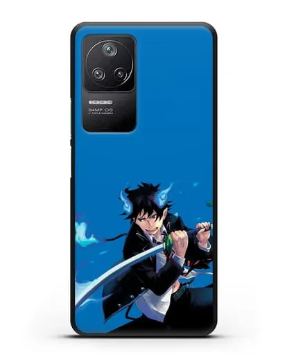 Чехол аниме Синий экзорцист - Рин демон силиконовый для Xiaomi Poco F4