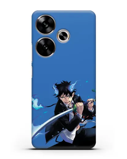 Чехол аниме Синий экзорцист - Рин демон силиконовый для Xiaomi Poco F6