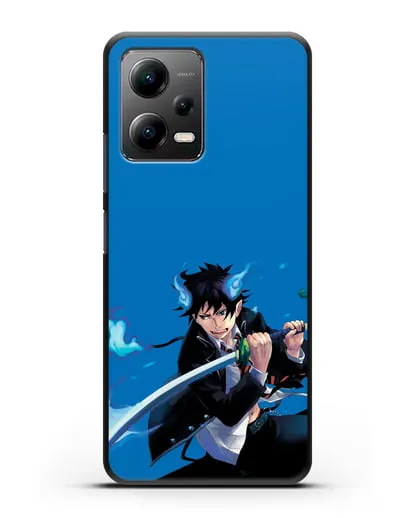 Чехол аниме Синий экзорцист - Рин демон силиконовый для Xiaomi Poco X5