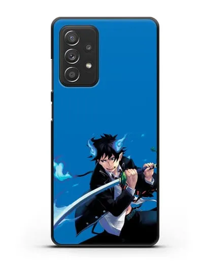 Чехол аниме Синий экзорцист - Рин демон силиконовый для Samsung Galaxy A53