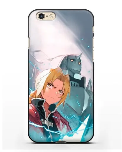 Чехол аниме Ходячий замок - Эдвард и Альфонс силиконовый для iPhone 6
