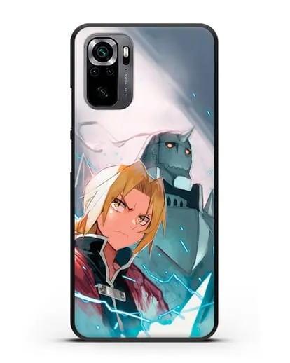 Чехол аниме Ходячий замок - Эдвард и Альфонс силиконовый для Xiaomi Poco M5s