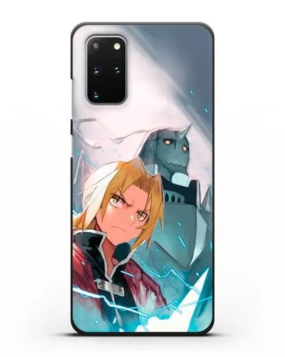 Чехол аниме Ходячий замок - Эдвард и Альфонс силиконовый для Samsung Galaxy S20 Plus [SM-G985F]