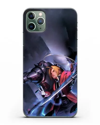 Чехол аниме Ходячий замок - Эдвард и Ал в бою силиконовый для iPhone 11 Pro