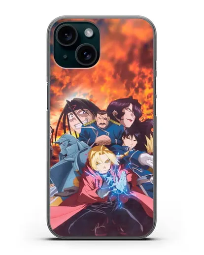 Чехол аниме Ходячий замок - Алхимик силиконовый для iPhone 15