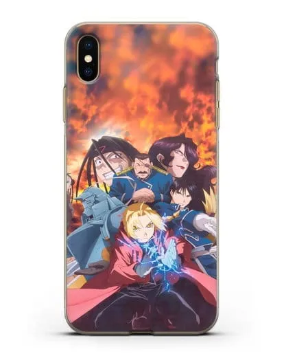 Чехол аниме Ходячий замок - Алхимик силиконовый для iPhone XS Max