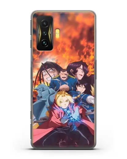 Чехол аниме Ходячий замок - Алхимик силиконовый для Xiaomi Poco F4 GT