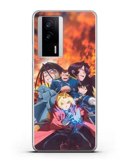 Чехол аниме Ходячий замок - Алхимик силиконовый для Xiaomi Poco F5 Pro