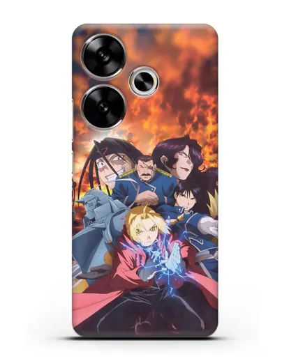 Чехол аниме Ходячий замок - Алхимик силиконовый для Xiaomi Poco F6