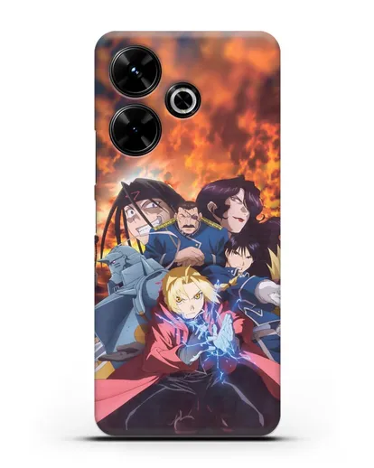 Чехол аниме Ходячий замок - Алхимик силиконовый для Xiaomi Poco M6