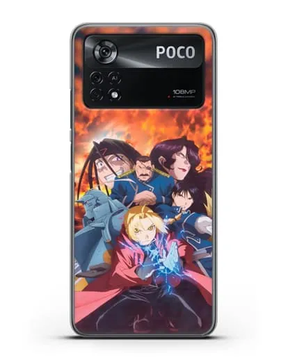 Чехол аниме Ходячий замок - Алхимик силиконовый для Xiaomi Poco X4 Pro