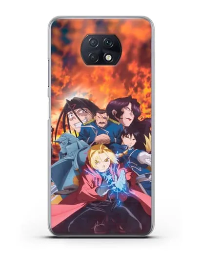 Чехол аниме Ходячий замок - Алхимик силиконовый для Xiaomi Redmi Note 9T