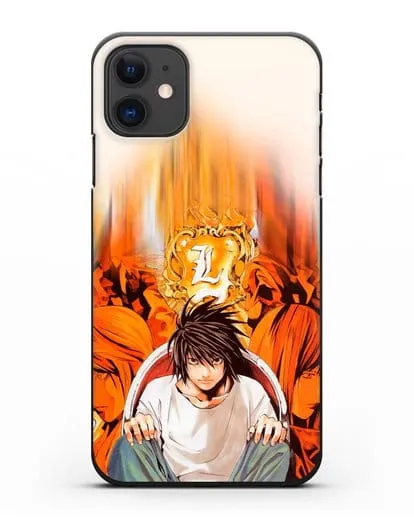 Чехол аниме Тетрадь смерти - Детектив Эл силиконовый для iPhone 11