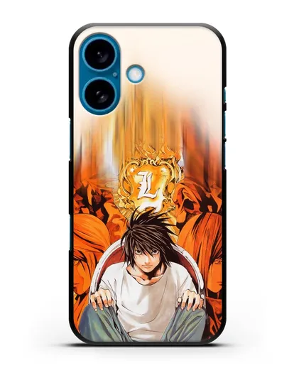 Чехол аниме Тетрадь смерти - Детектив Эл силиконовый для iPhone 16