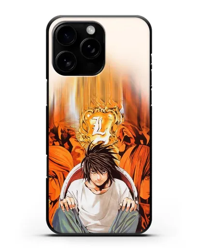 Чехол аниме Тетрадь смерти - Детектив Эл силиконовый для iPhone 16 Pro Max