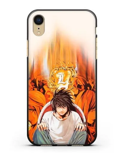 Чехол аниме Тетрадь смерти - Детектив Эл силиконовый для iPhone XR