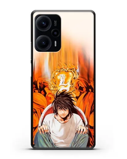 Чехол аниме Тетрадь смерти - Детектив Эл силиконовый для Xiaomi Poco F5