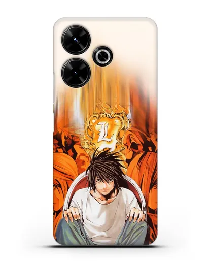 Чехол аниме Тетрадь смерти - Детектив Эл силиконовый для Xiaomi Poco M6