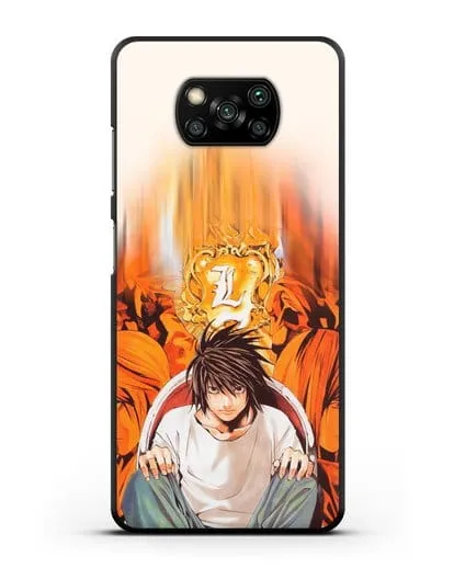 Чехол аниме Тетрадь смерти - Детектив Эл силиконовый для Xiaomi Poco X3