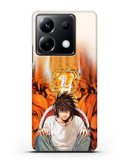 Чехол аниме Тетрадь смерти - Детектив Эл силиконовый для Xiaomi Poco X6