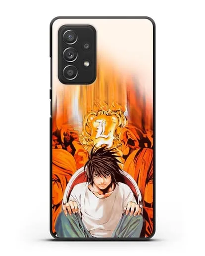 Чехол аниме Тетрадь смерти - Детектив Эл силиконовый для Samsung Galaxy A53