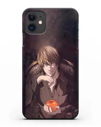 Чехол аниме Тетрадь смерти - Ягами Лайт силиконовый для iPhone 11